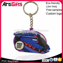 Wholesale cheap pvc custom rubber keychain